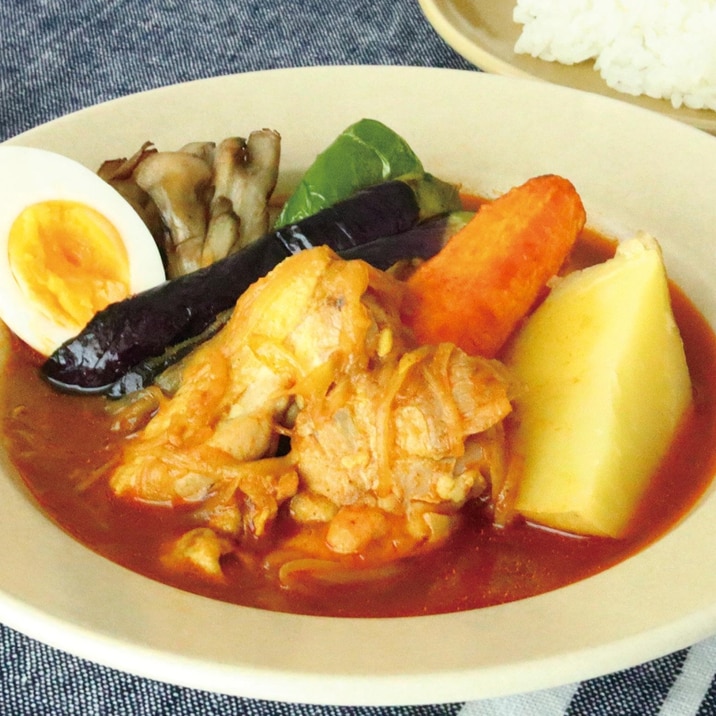 鶏もも肉と野菜のスープカレー